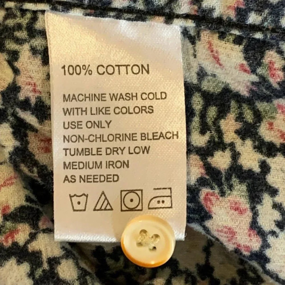 Birds of Paradise Trovata Women's‎ Ditsy Floral Pattern Corduroy Shirt Size XS - Picture 10 of 14